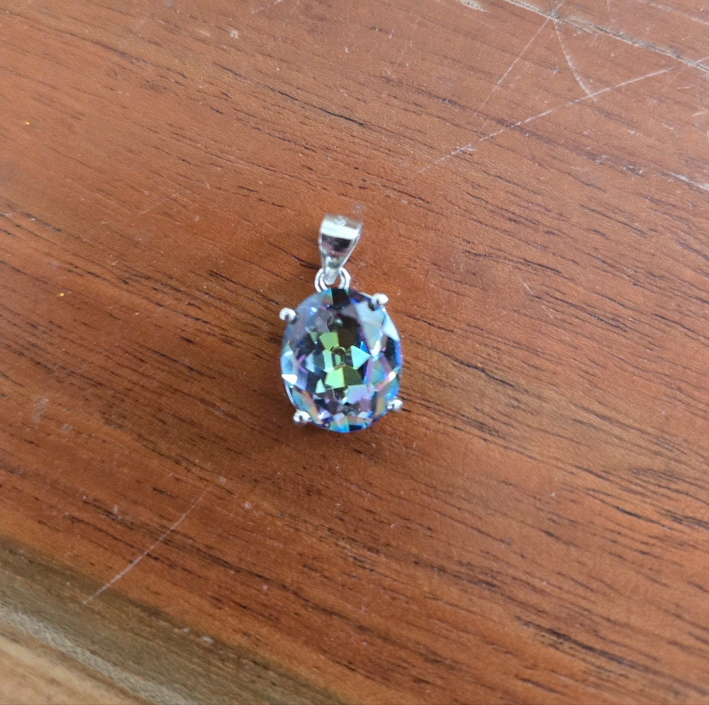 Sterling Silver Mystic Topaz Pendant